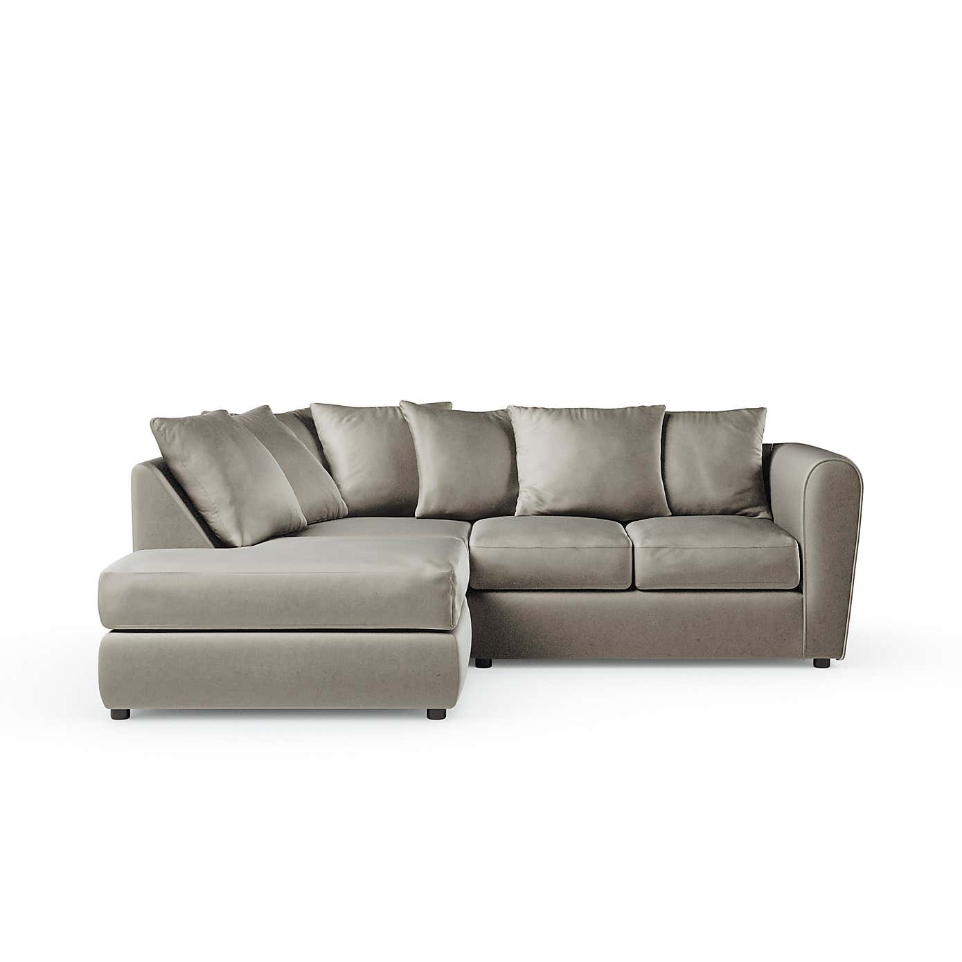 Blake Curved Arm Opulent Velvet Corner Chaise Sofa