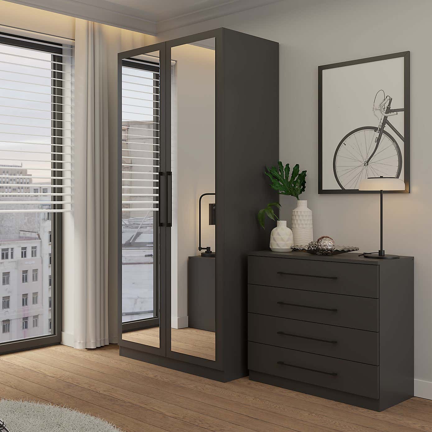 Foster Double Wardrobe