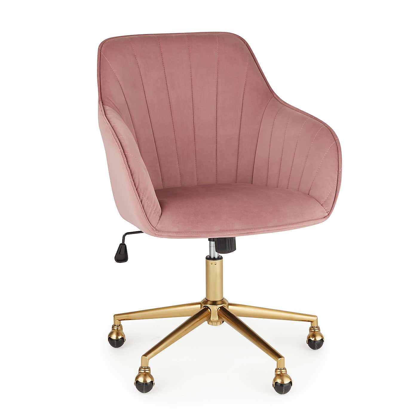 Connie Pleated Velvet Office Chair