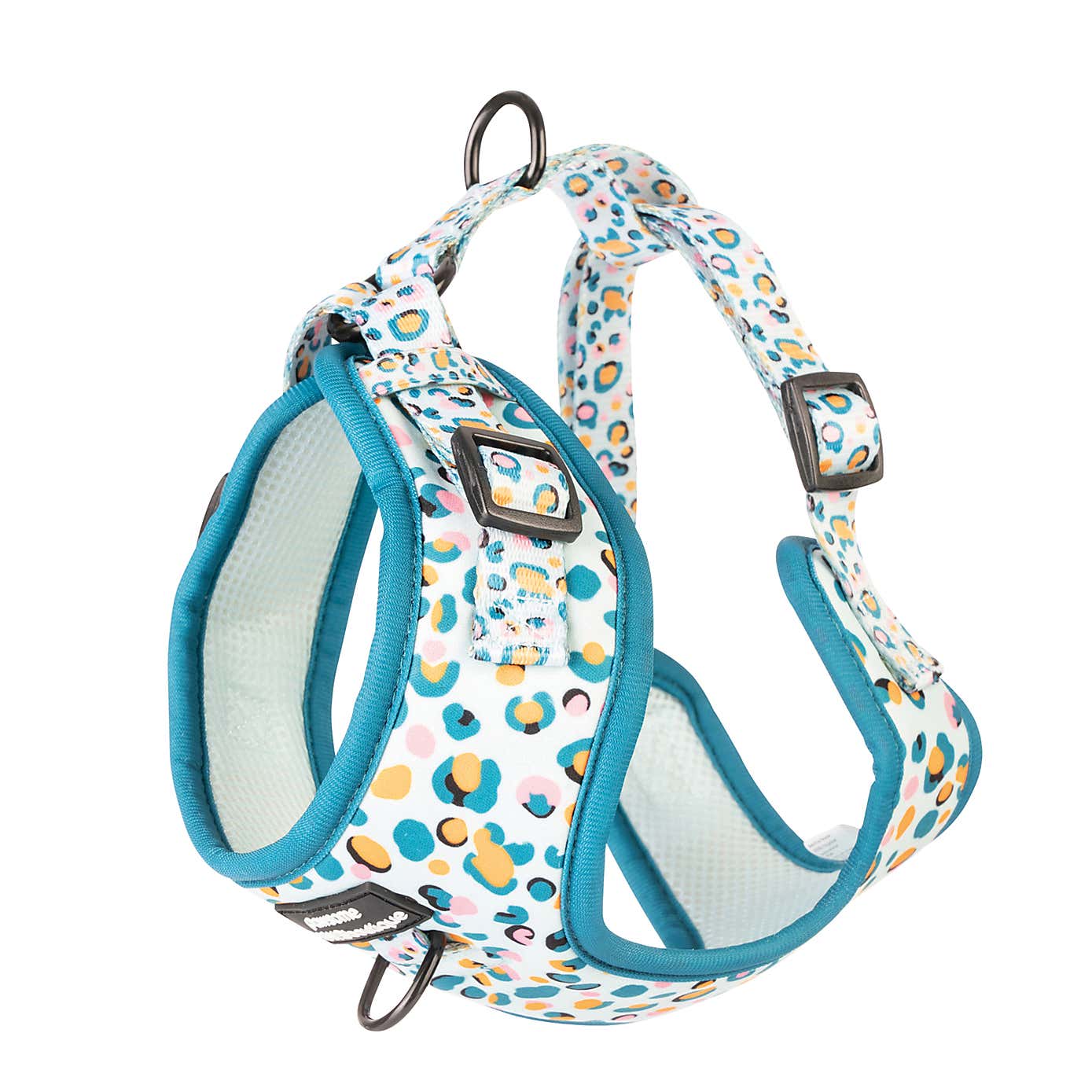 Blue Leopard Adjustable Dog Harness