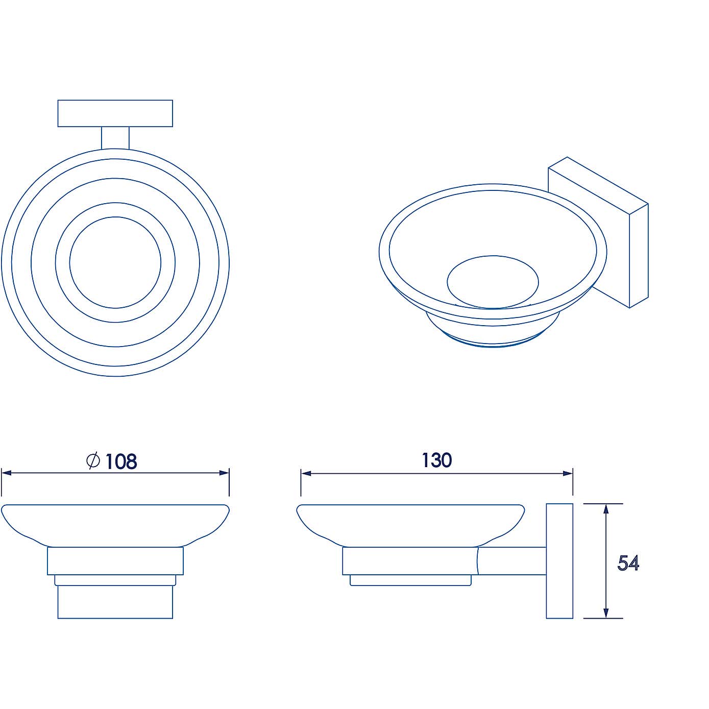 Chester Flexi-FixTM Soap Dish & Holder