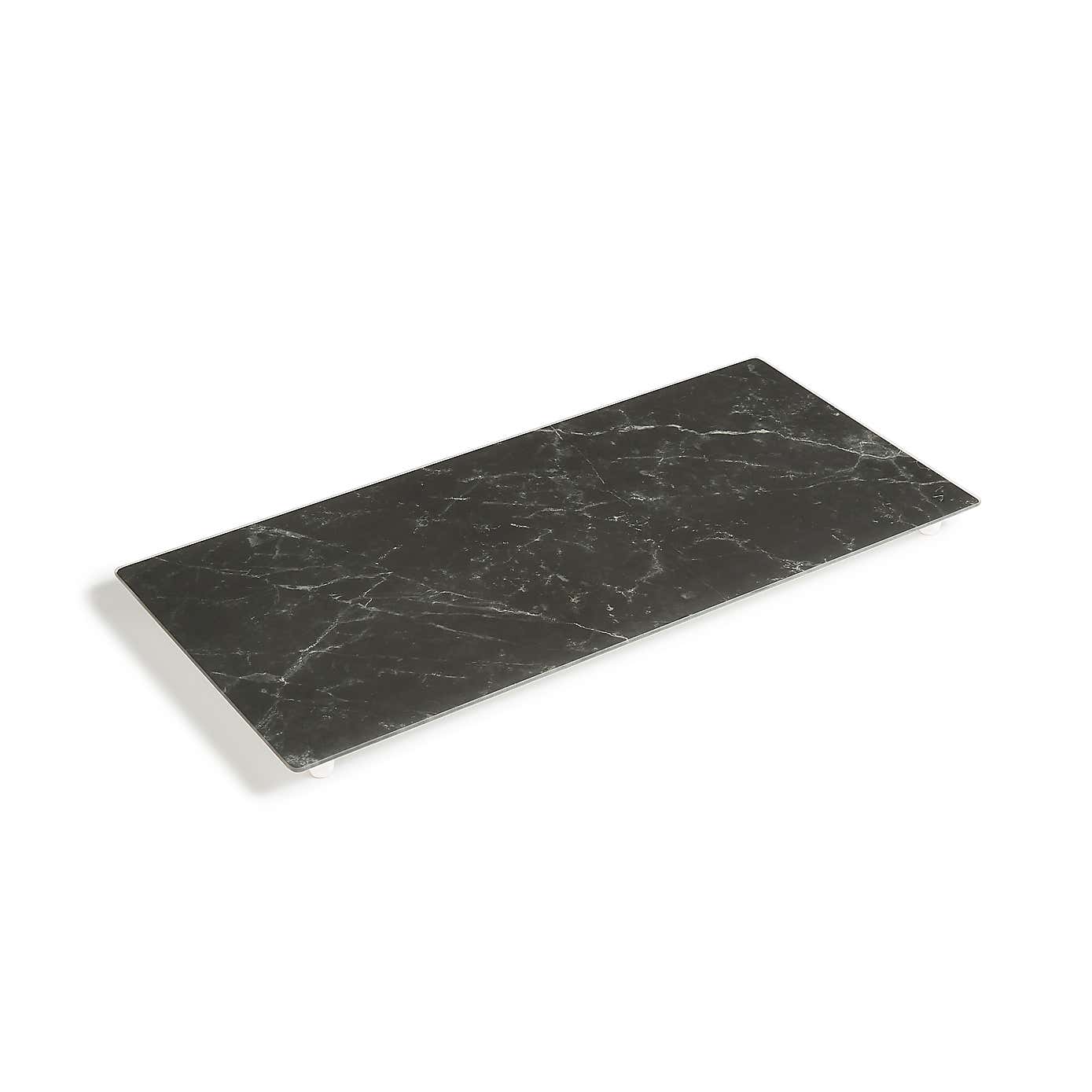 Black Marble Glass Hob Cover