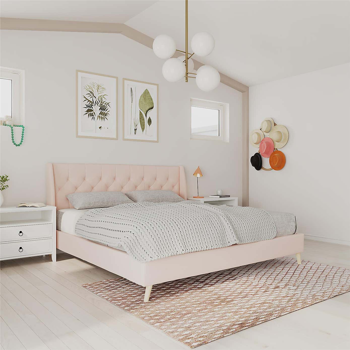 Novogratz Her Majesty Linen Bed