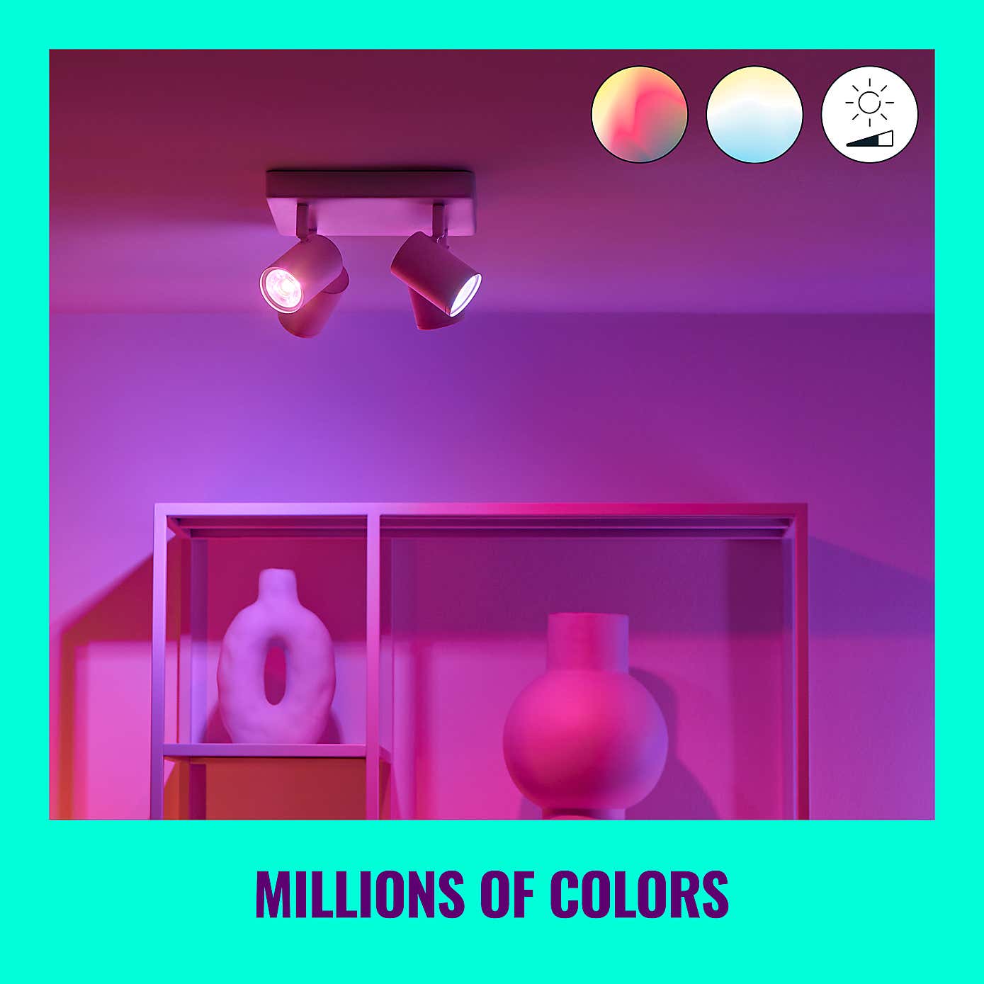 WiZ Imageo Smart 4 Light LED Adjustable Spotlight