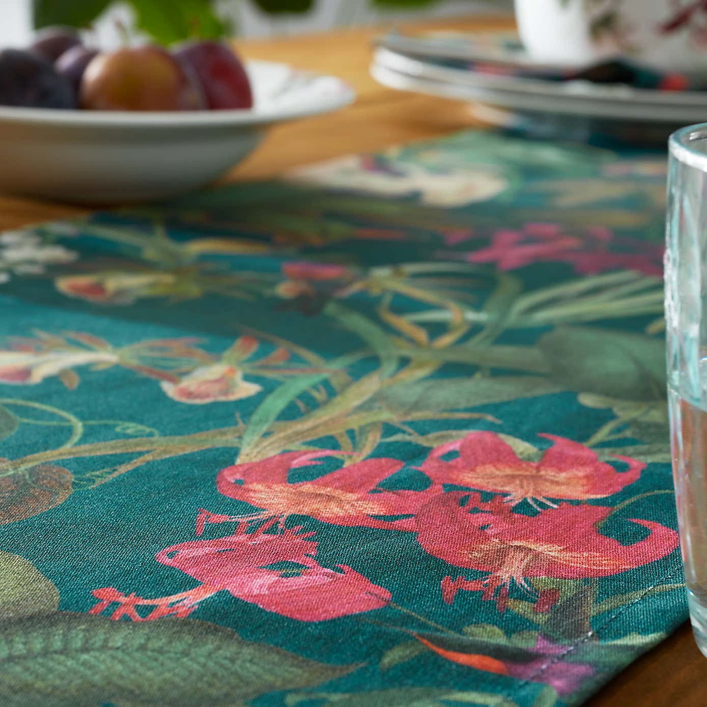 Botanical Bird Table Runner