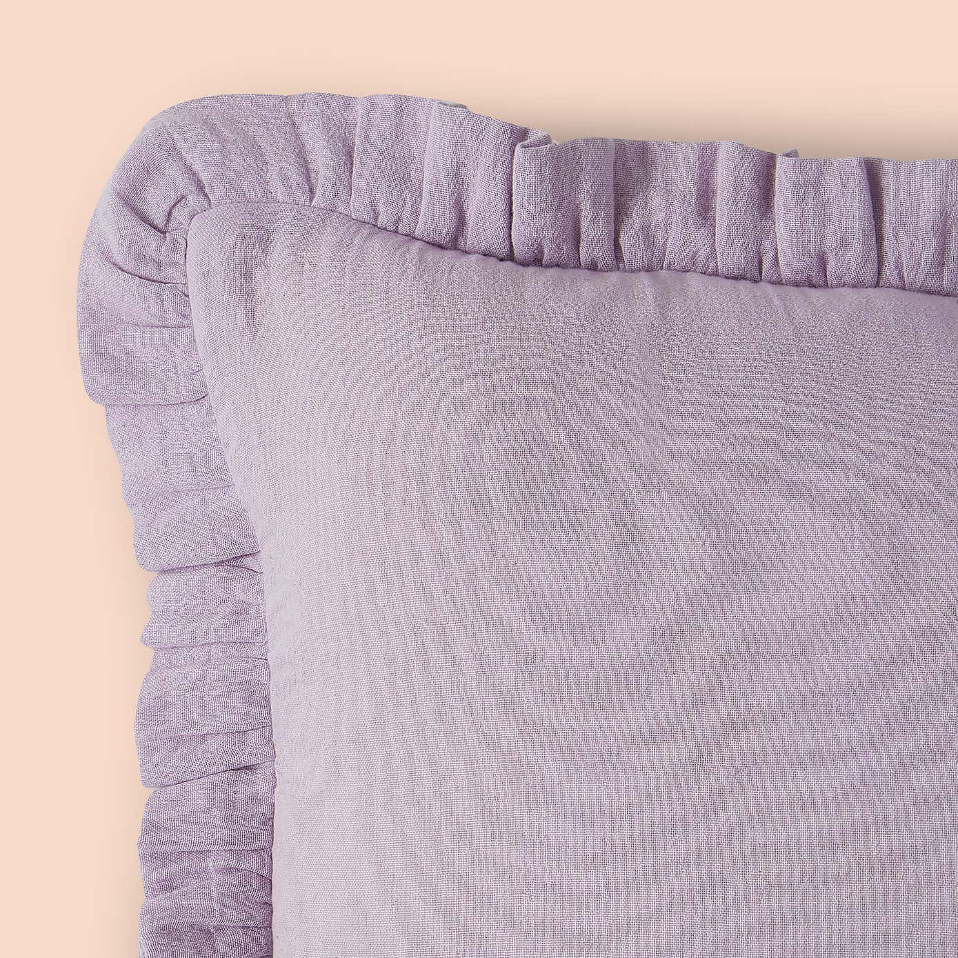 Frilled Gauze Square Cushion