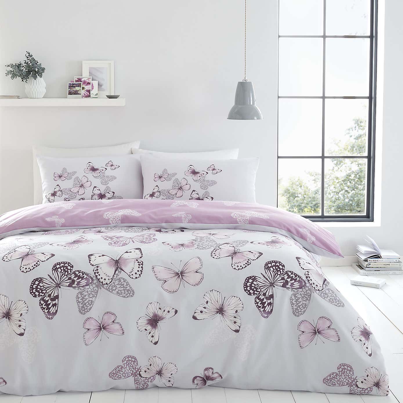 Catherine Lansfield Scatter Heather Duvet Cover and Pillowcase Set