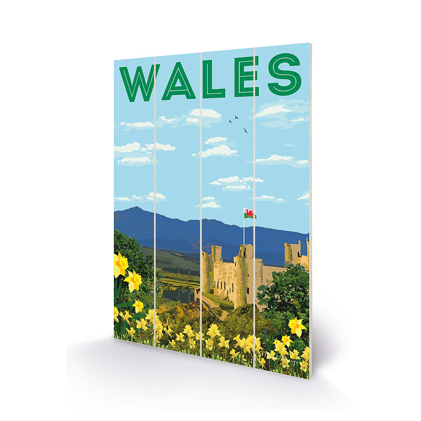 The Art Group Wales Wooden Wall Art