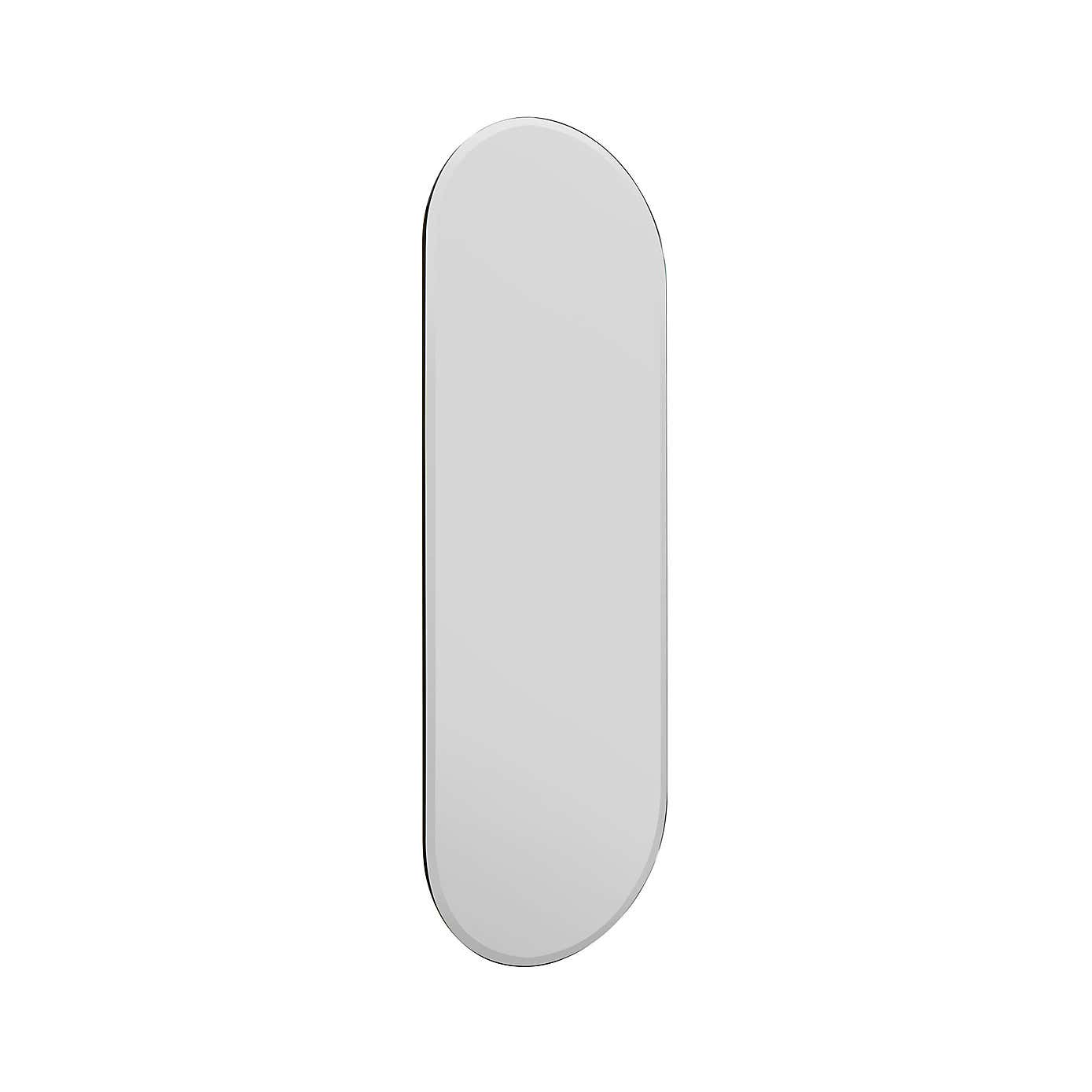 Lacuna Frameless Oval Full Length Wall Mirror