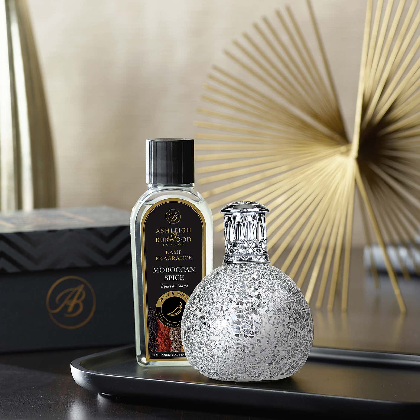 Twinkle Star Fragrance Lamp with Moroccan Spice Fragrance Gift Set