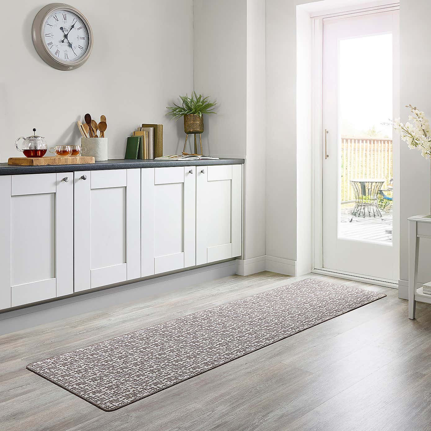 Marvel Boucle Grid Washable Runner