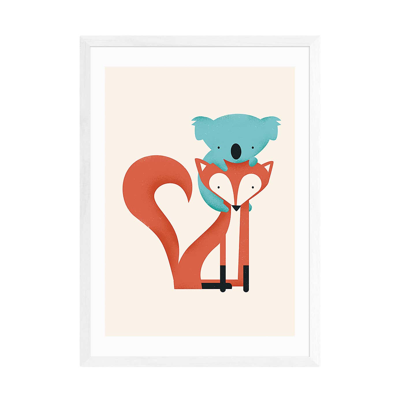 East End Prints Fox and Koala Print