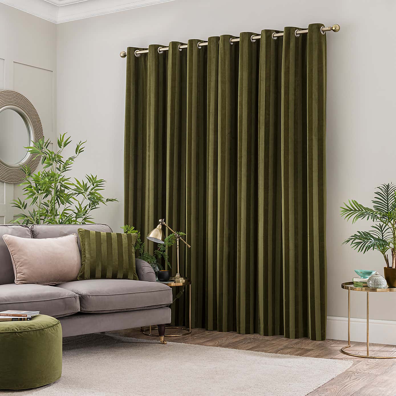 Milford Stripe Eyelet Curtains