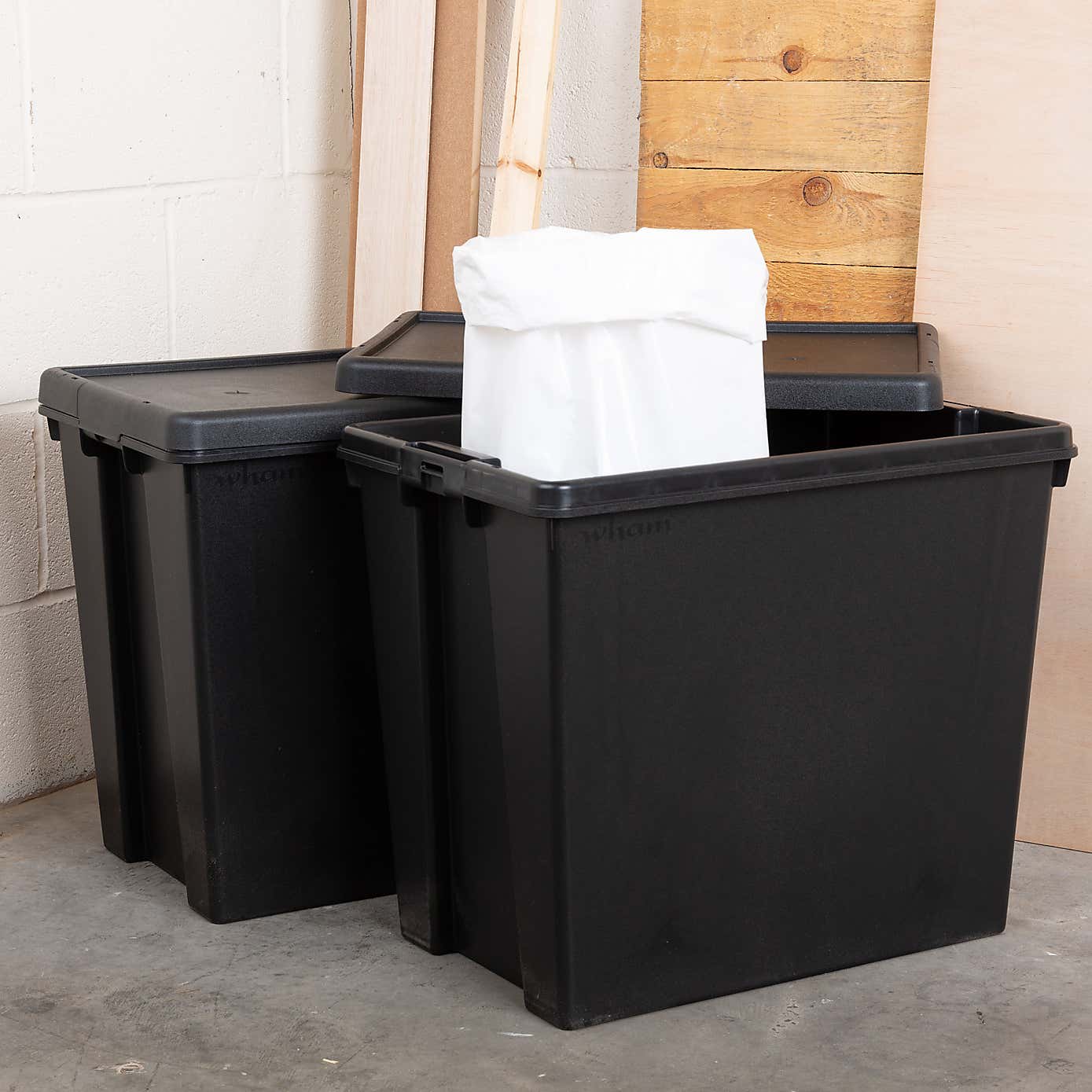 Wham Bam Set of 2 Stackable Boxes & Lids