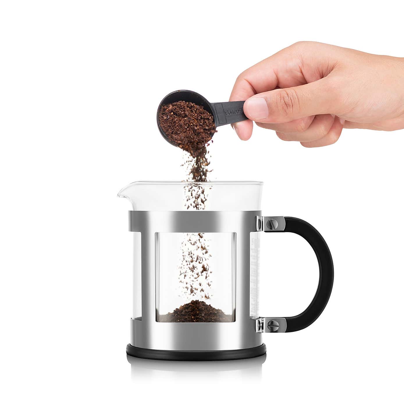 Bodum Kenya 4 Cup Silver Coffee Maker, 500ml