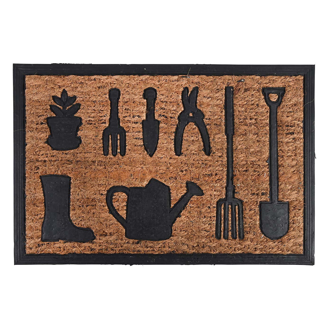Fallen Fruits Garden tools Coir and Rubber Doormat