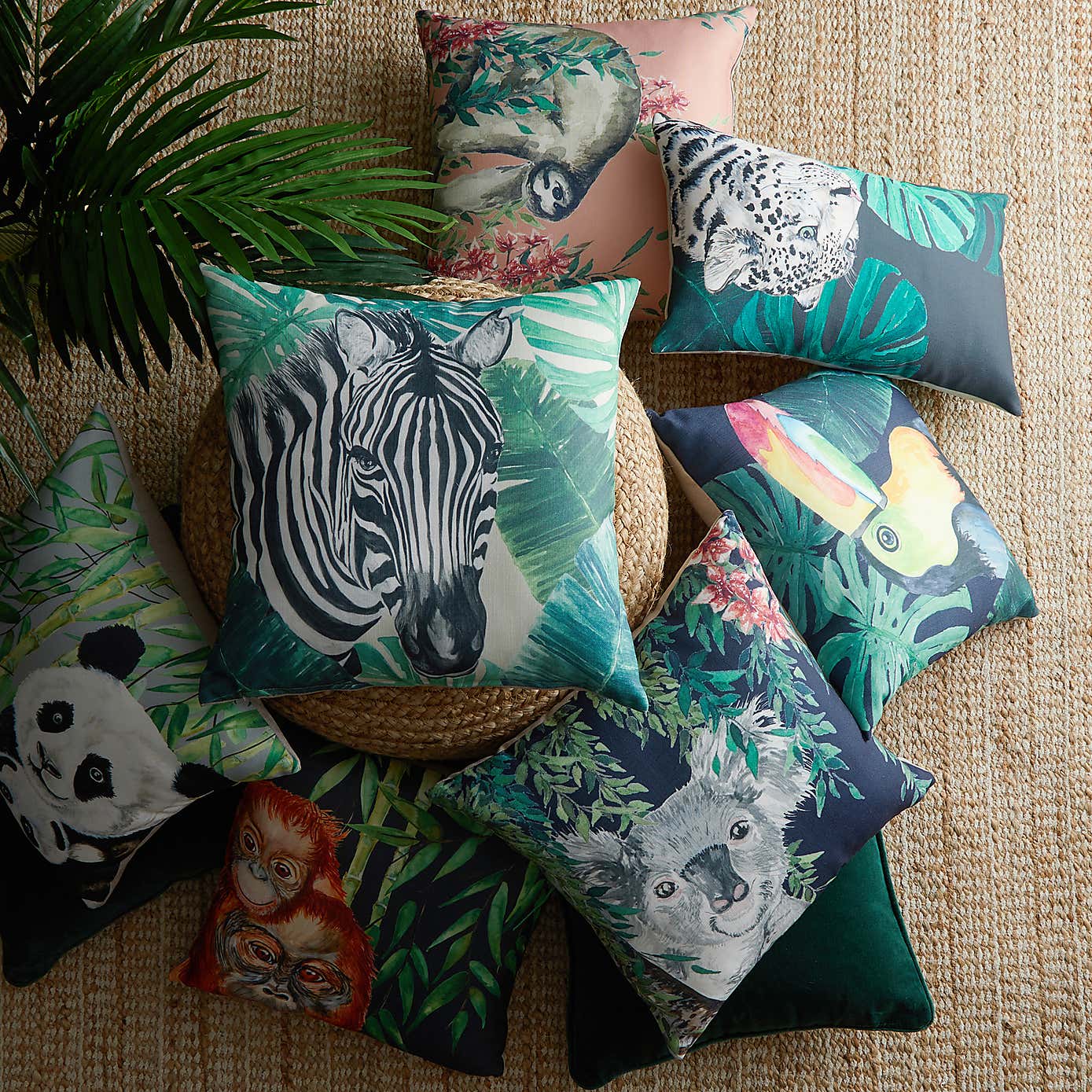Koala Jungle Print Cushion