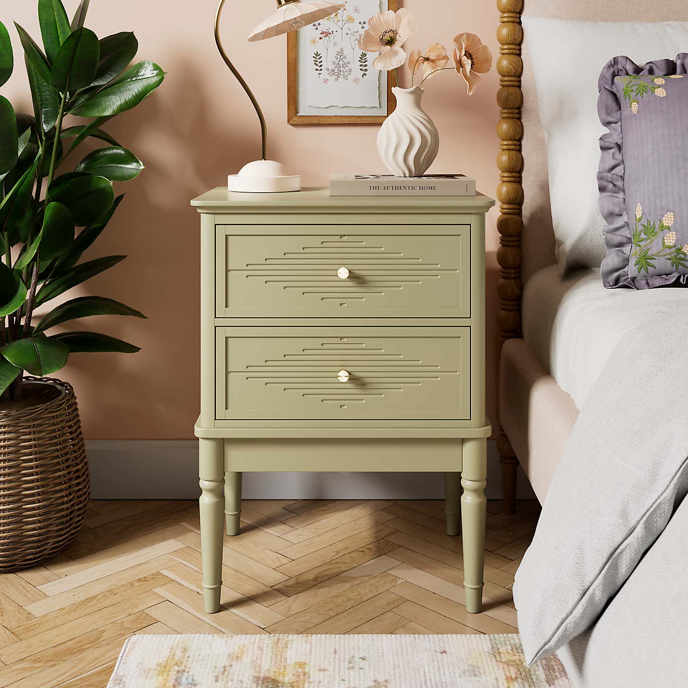 Ottilie 2 Drawer Bedside Table