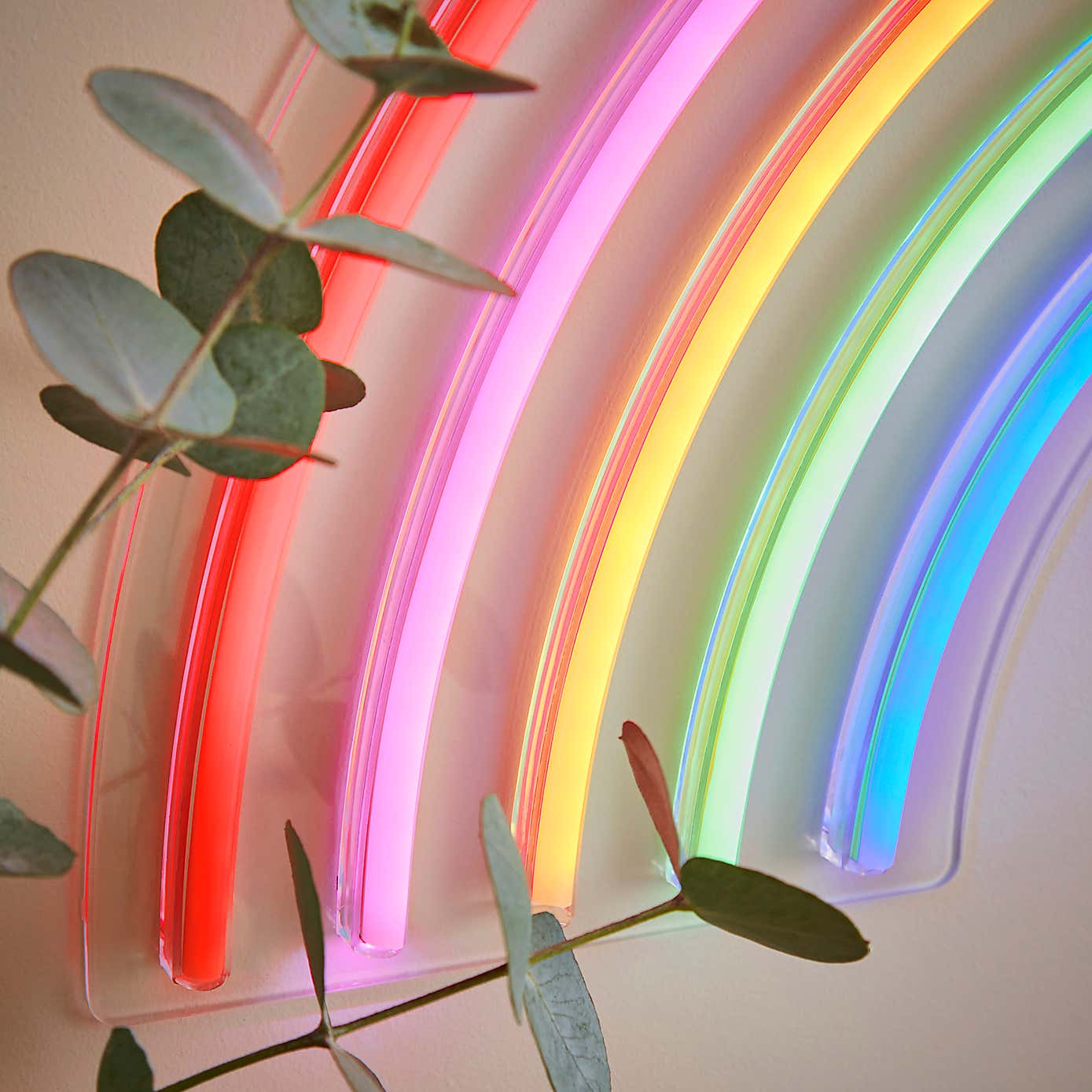 Rainbow Neon Wall Light