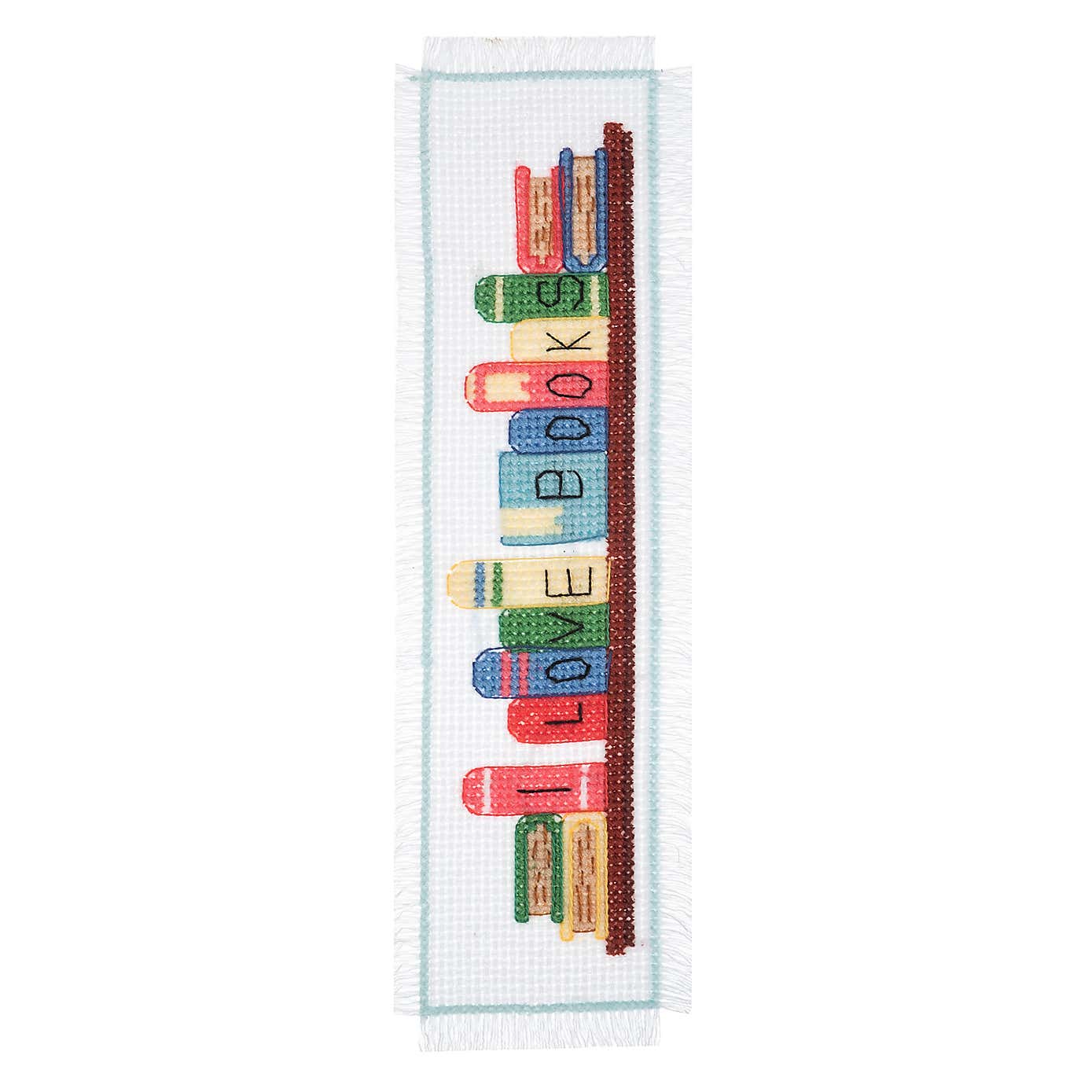 Cross Stitch Bookmark Large Books