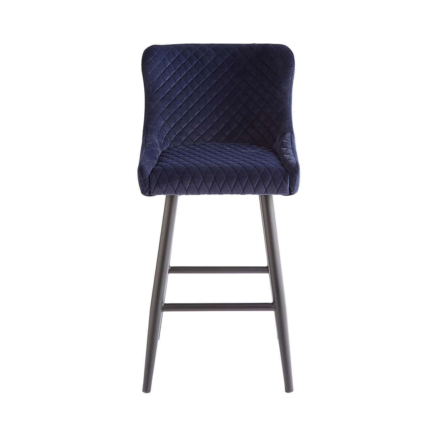 Montreal Bar Stool Charcoal Velvet