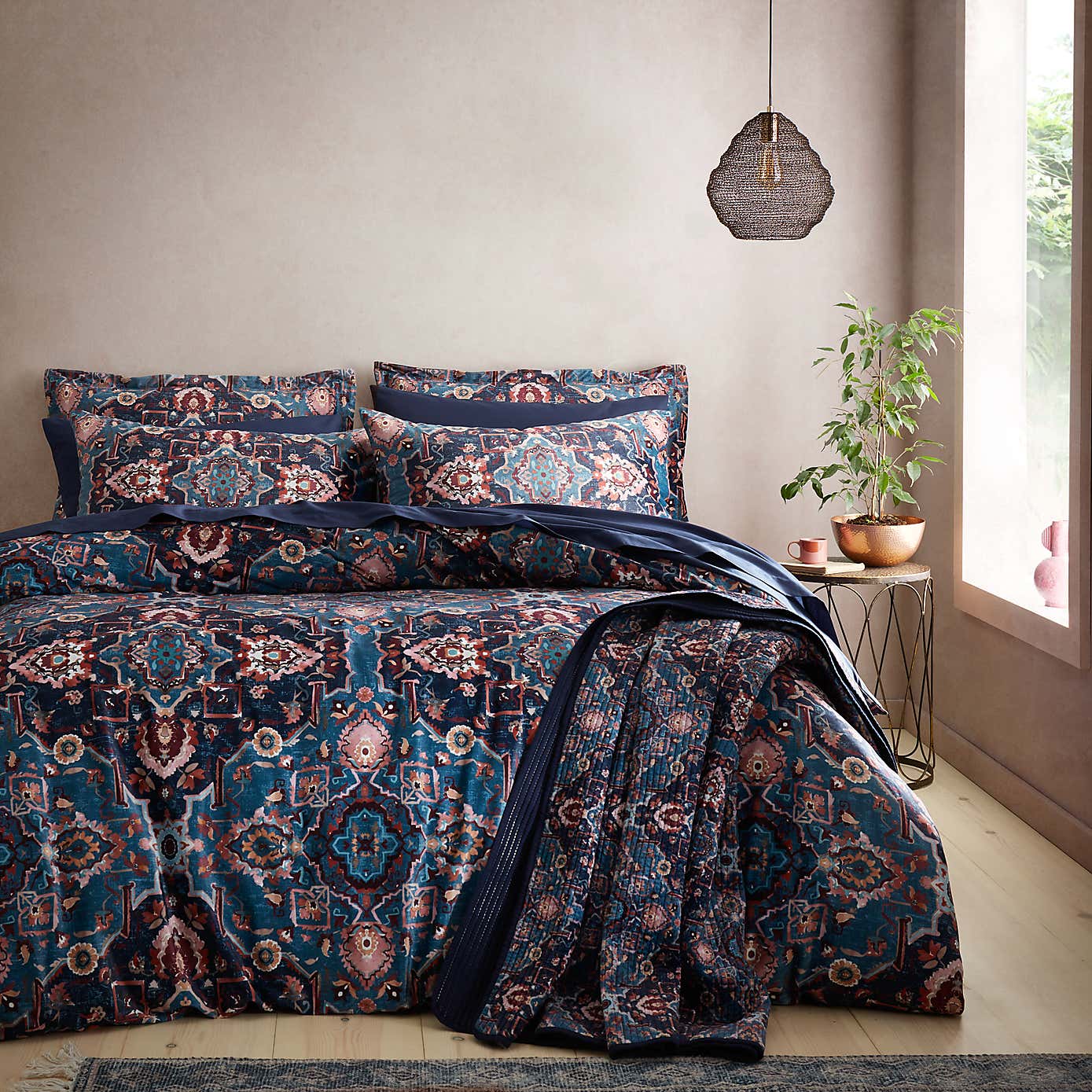 Soukara Dream Navy Oxford Pillowcase