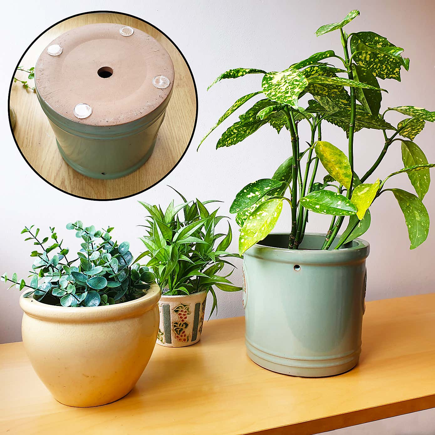 Vinyl Pads Round 19mm Pack of 8 Clear