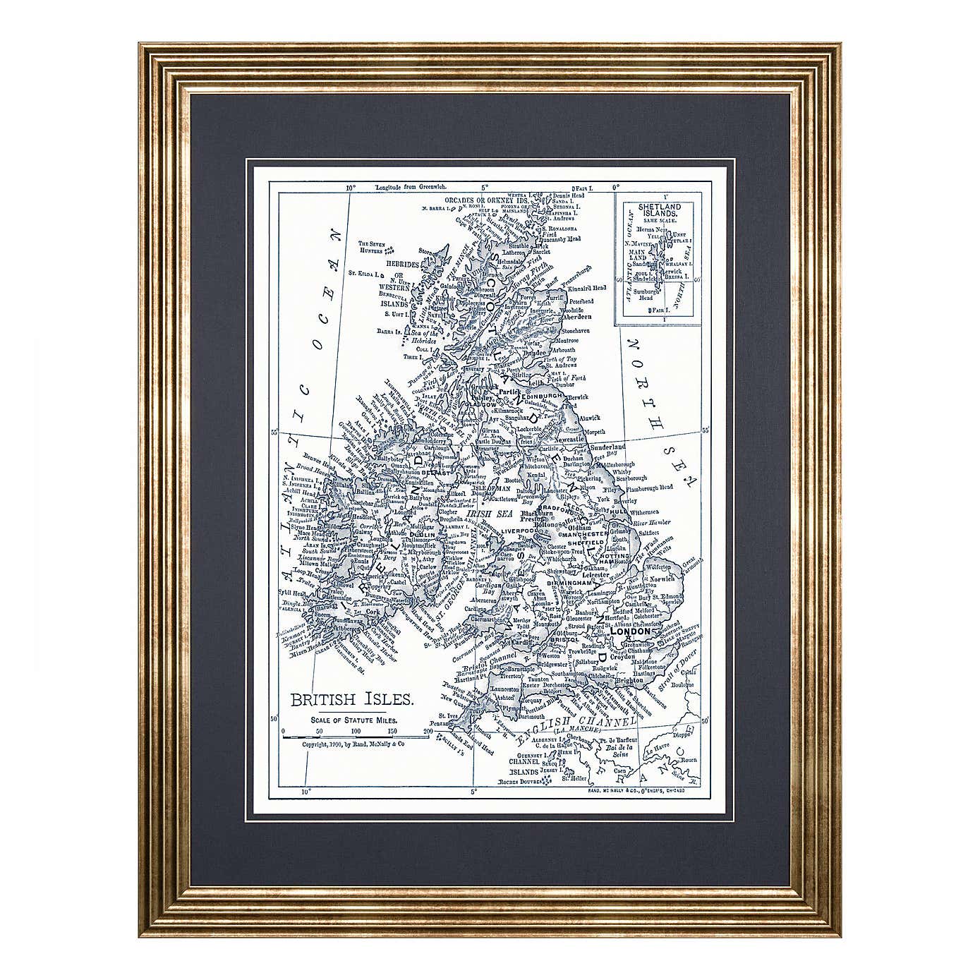 Cedar & Sage The British Isles Framed Print