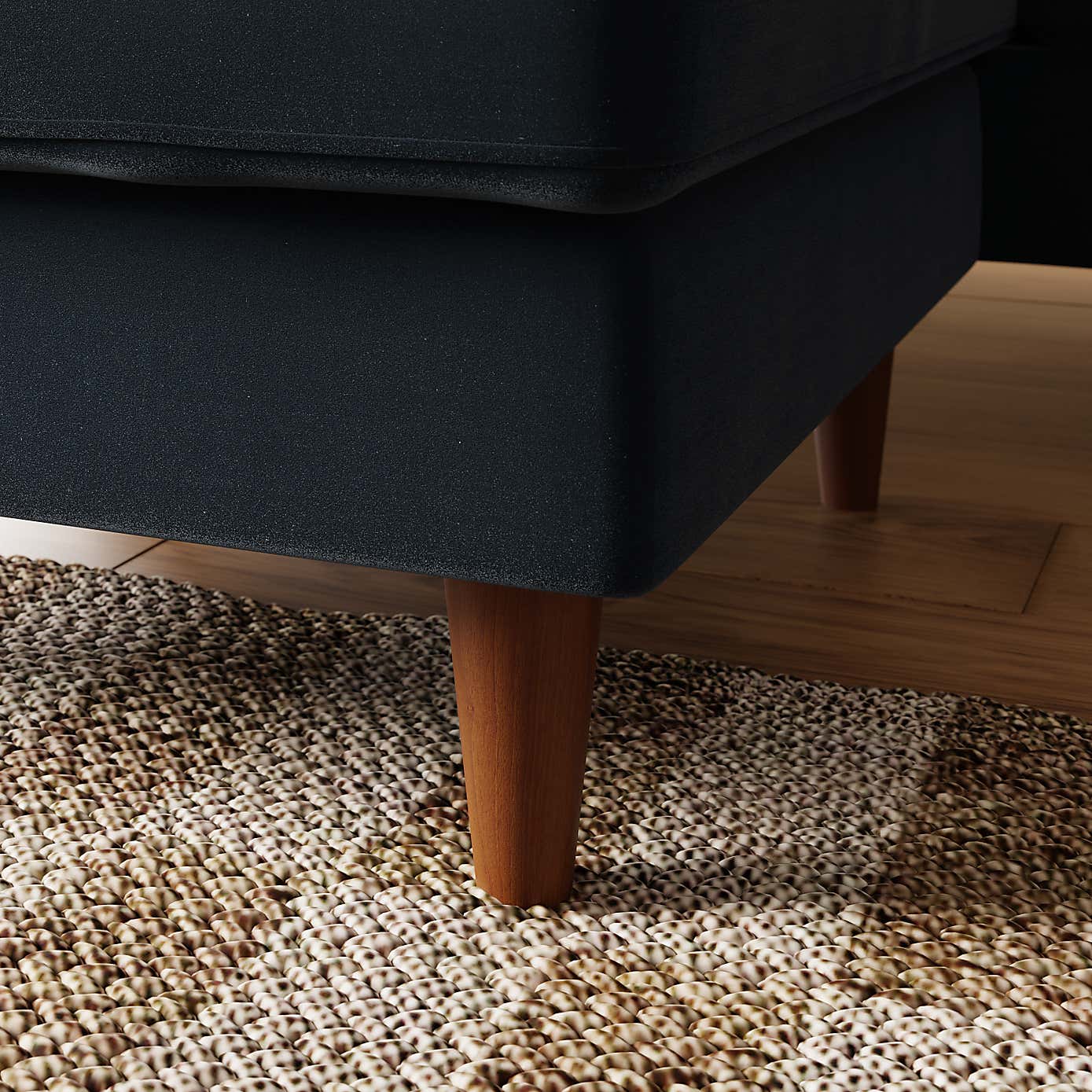 Zoe Casual Sit Velvet Corner Chaise Sofa