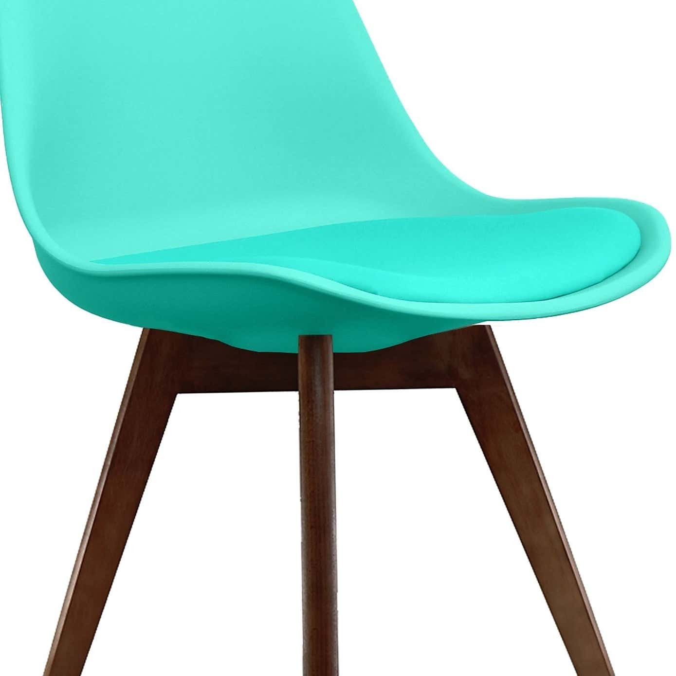 Fusion Living Soho Plastic Dining Chair with Squared Legs