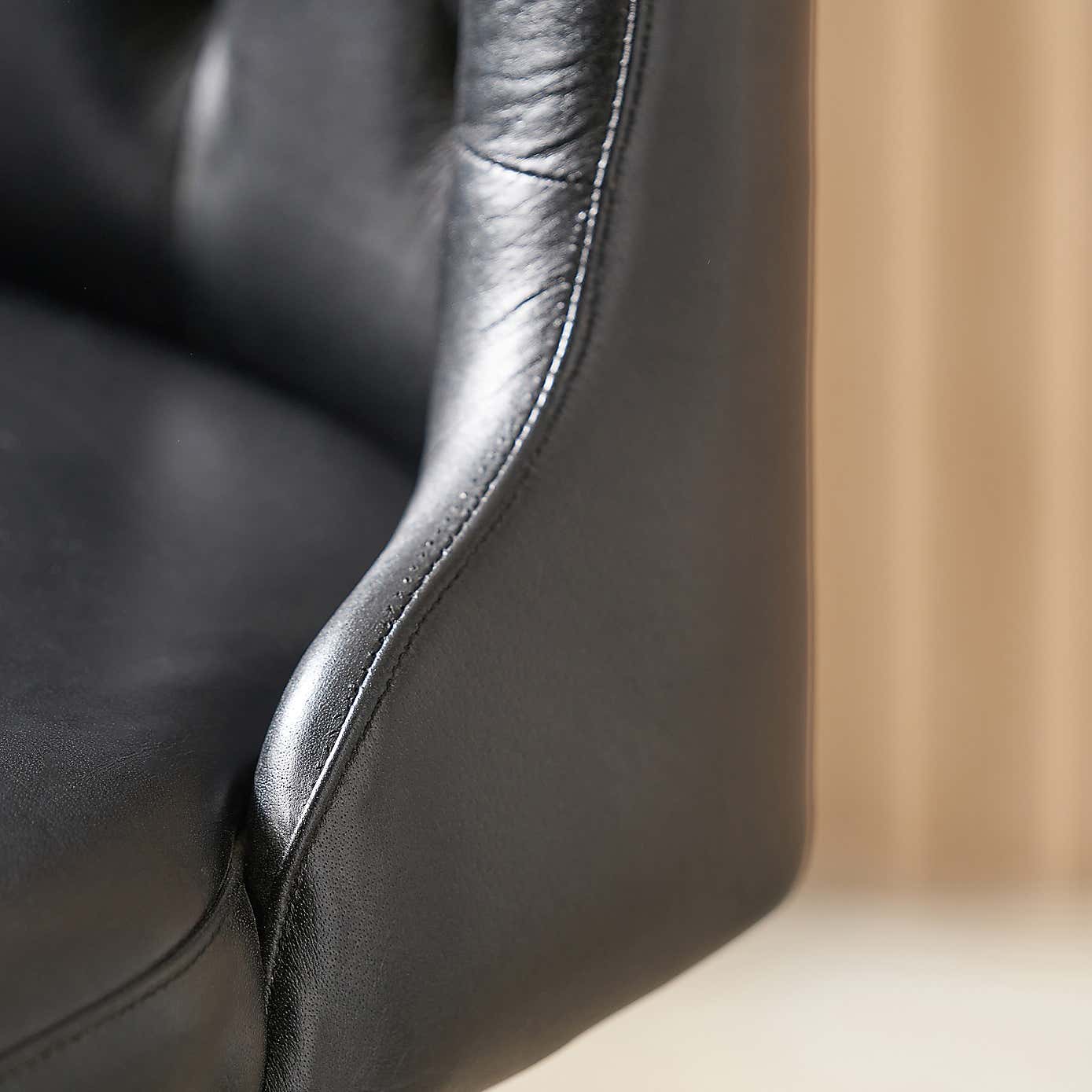 Camillo Diamond Back Dining Chair, Leather