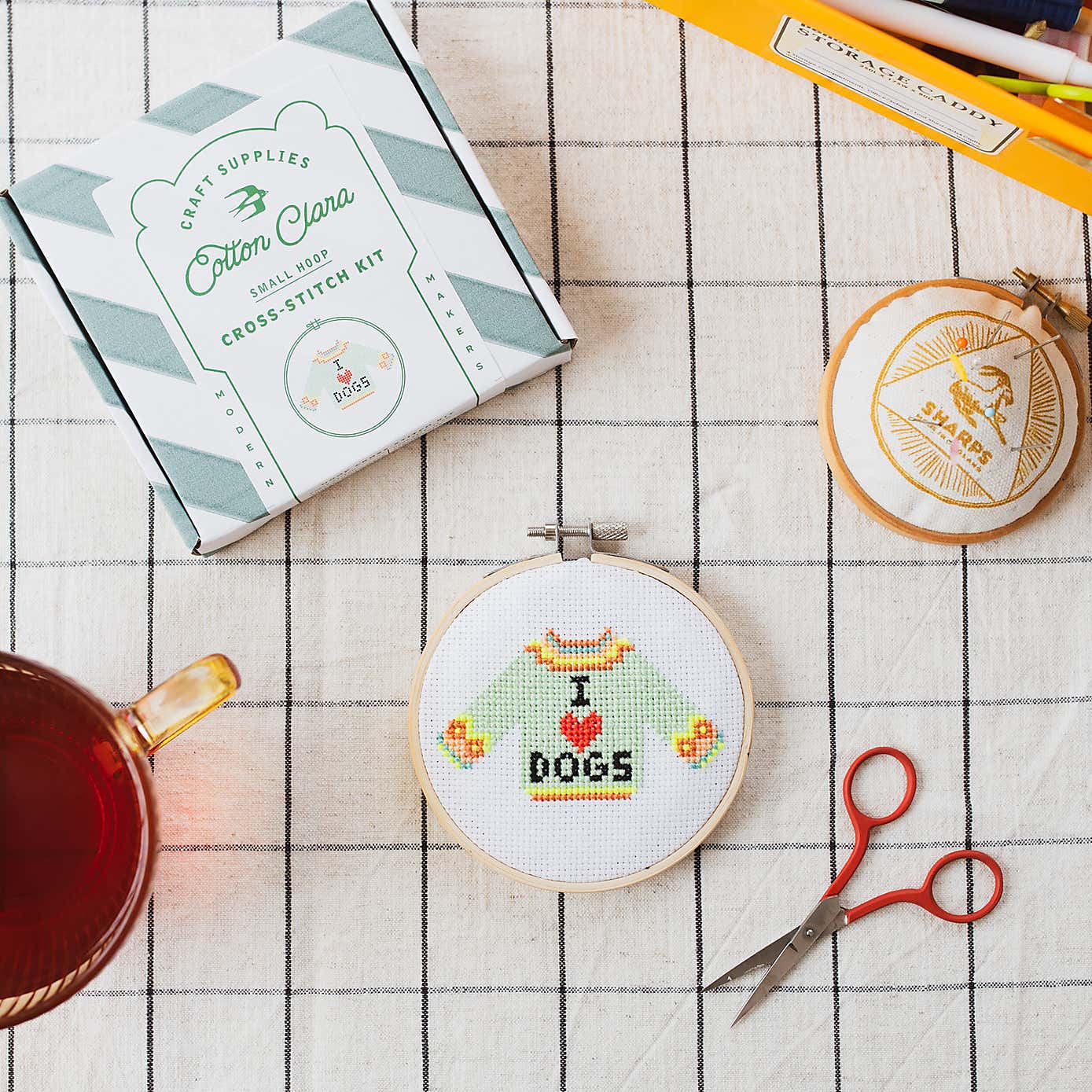 Cotton Clara I Love Dogs Cross Stitch Kit