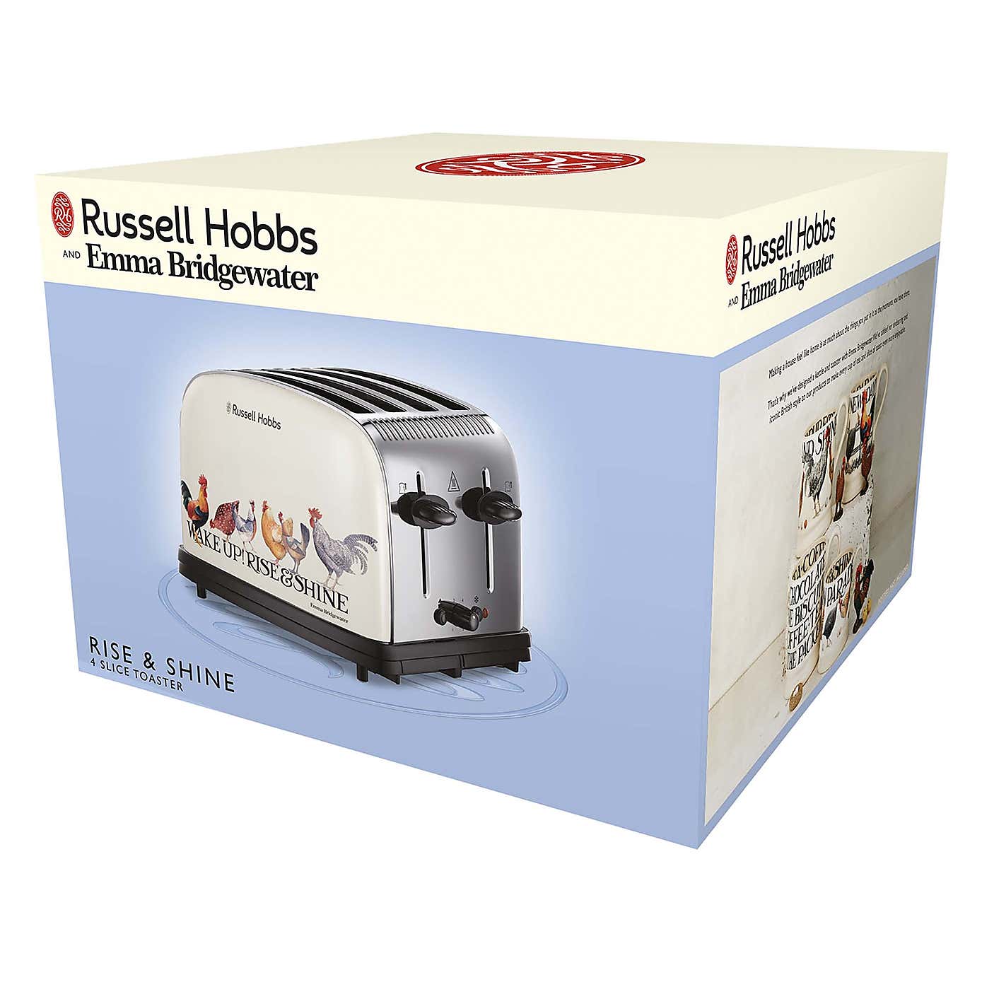 Russell Hobbs Emma Bridgewater Rise and Shine 4 Slice Toaster