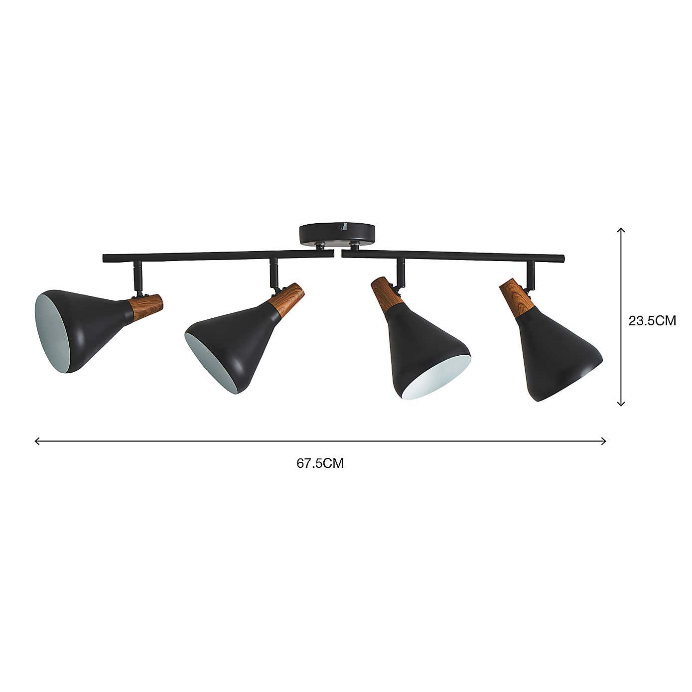 Wolston 4 Light Spotlight Bar