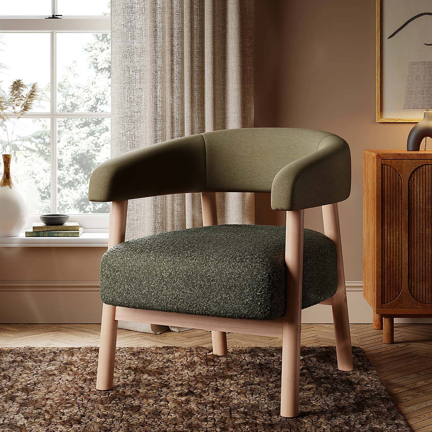 Cleo Chunky Boucle Accent Chair