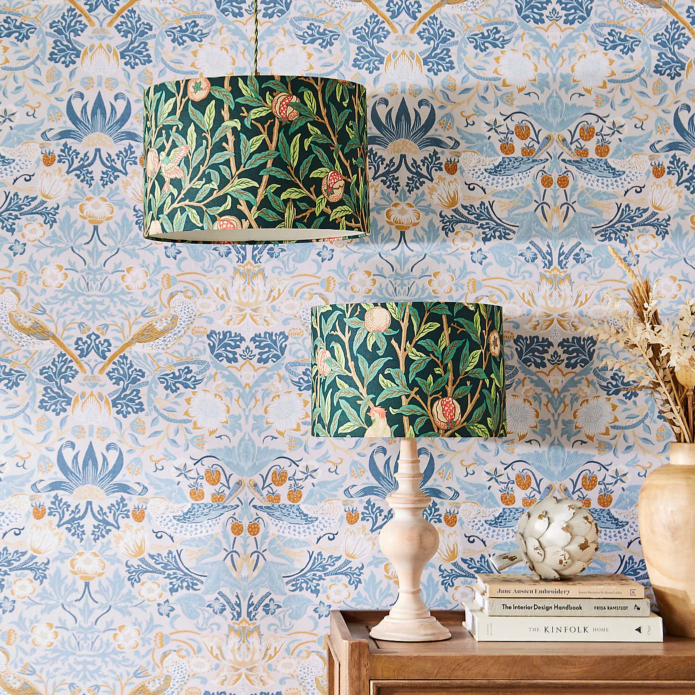 William Morris Bird Pomegranate Lamp Shade