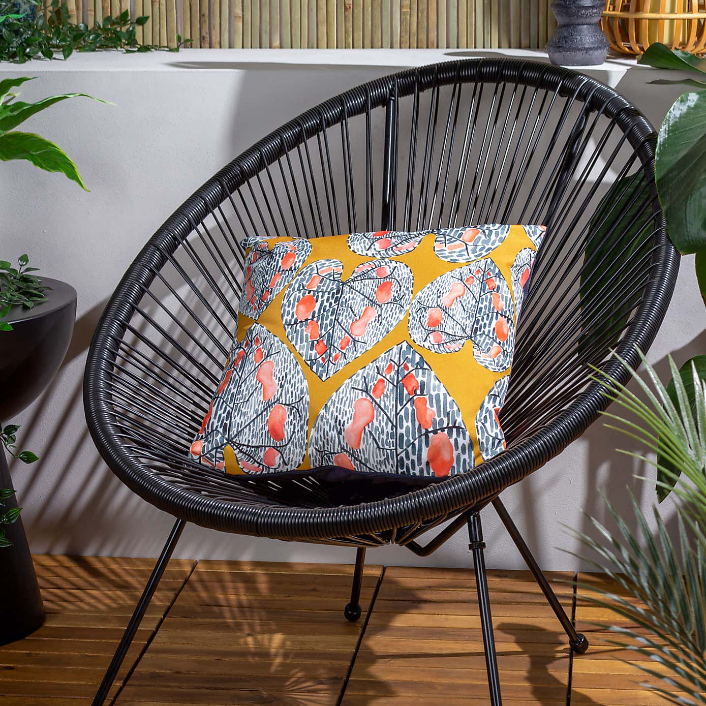 Wylder Tropics Ebon Wilds Mahari Outdoor Cushion