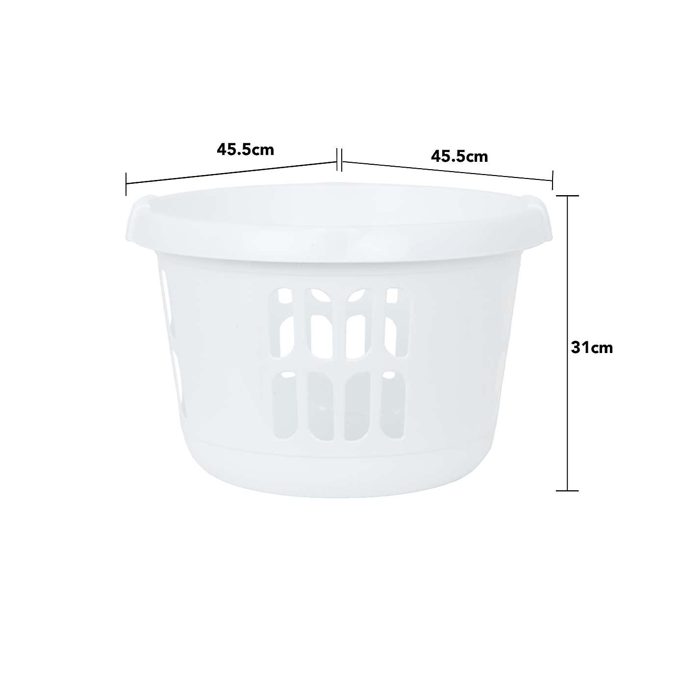 Wham Casa Plastic Laundry Basket & Hamper Set