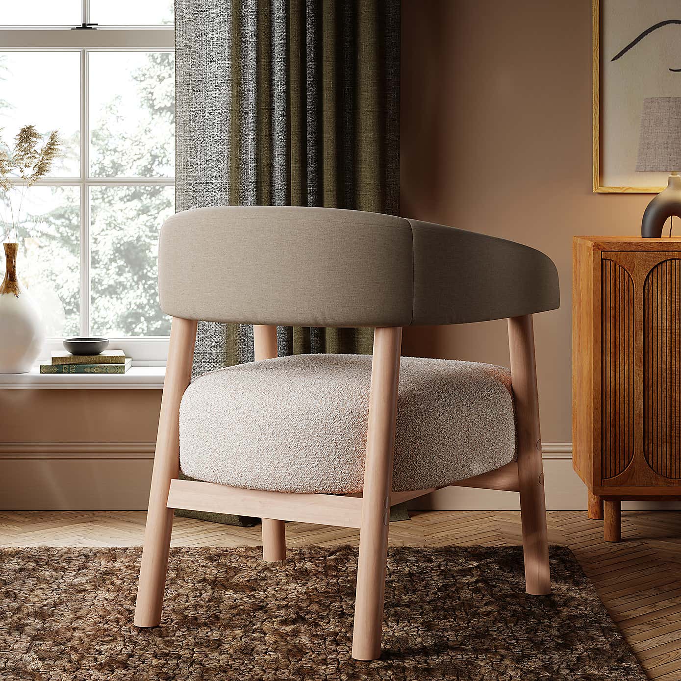 Cleo Chunky Boucle Accent Chair