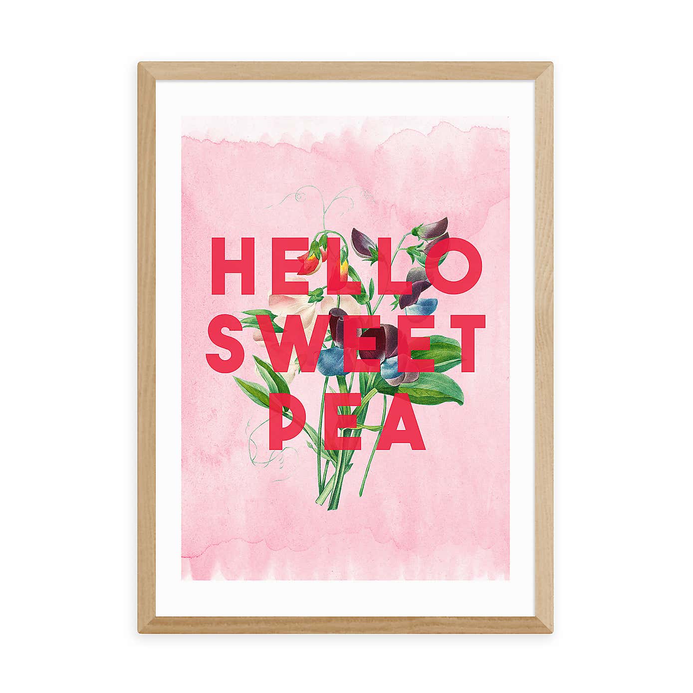 East End Prints Hello Sweet Pea Print by The 13 Prints