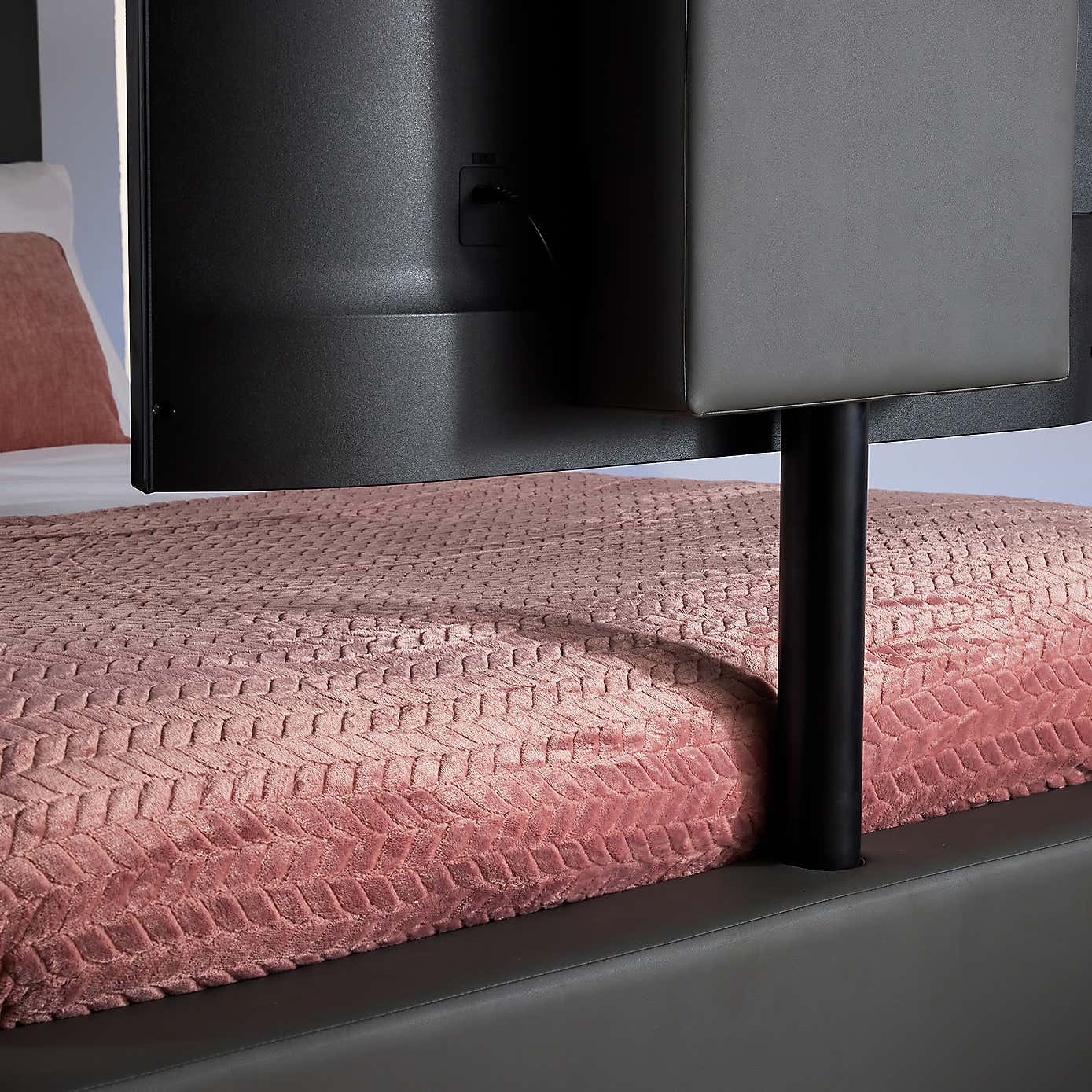 X Rocker Living Ava TV Bed with LED Lights and TV Mount