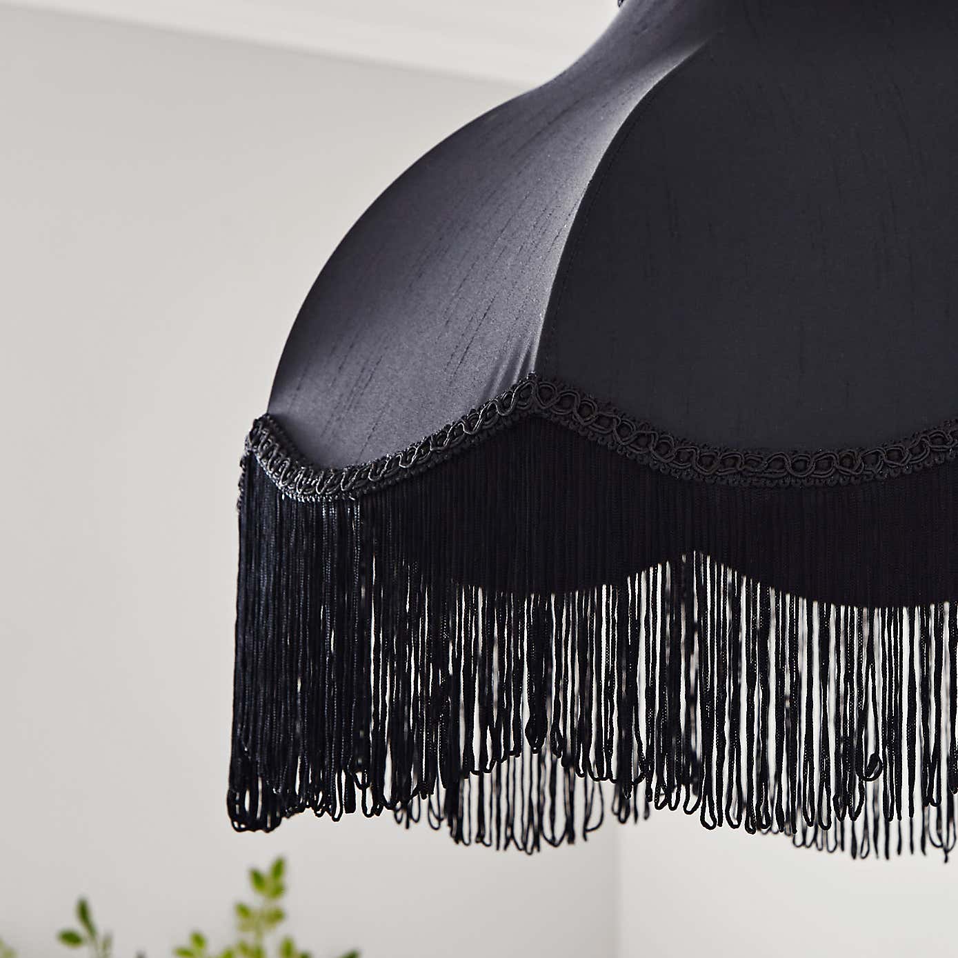 Carmona Fringed Satin Lamp Shade
