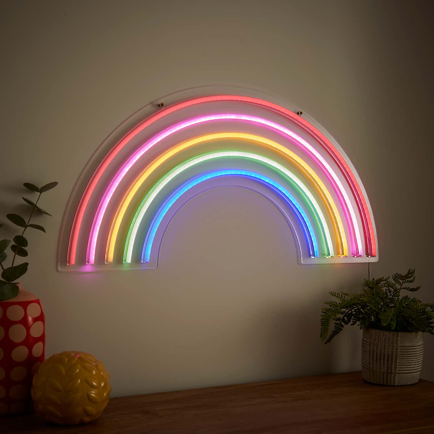 Rainbow Neon Wall Light