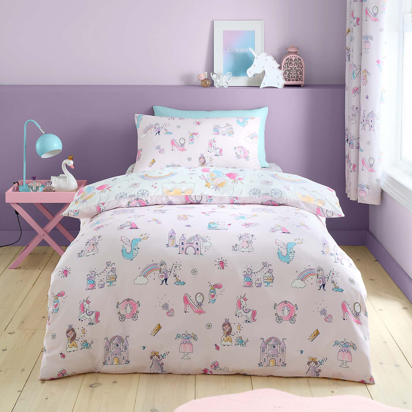 Princess Duvet Cover and Pillowcase Set