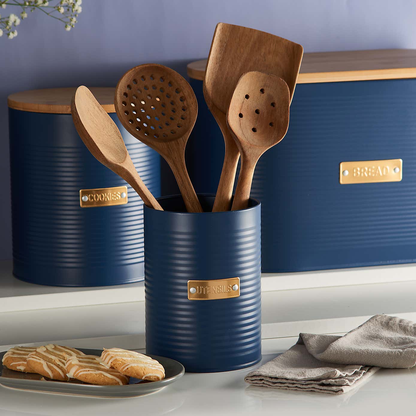 Typhoon Otto Round Navy Utensil Pot