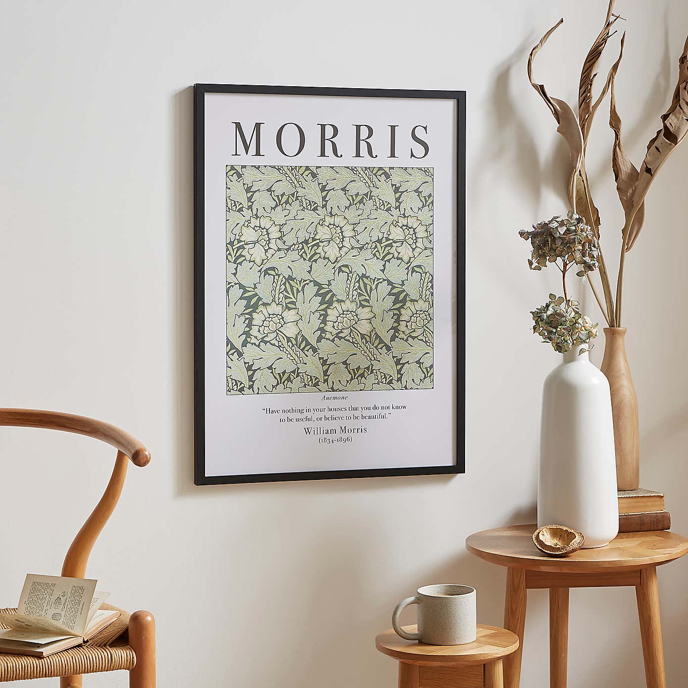 Anemone by William Morris Framed Print