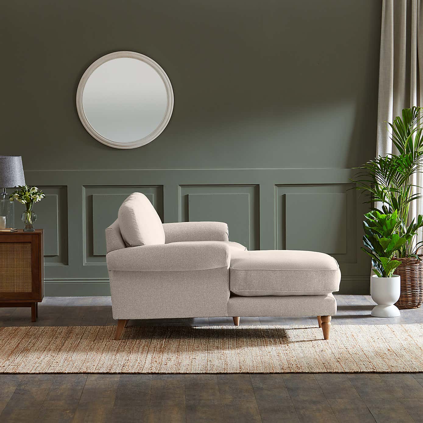 Jolene Soft Texture Corner Chaise Sofa