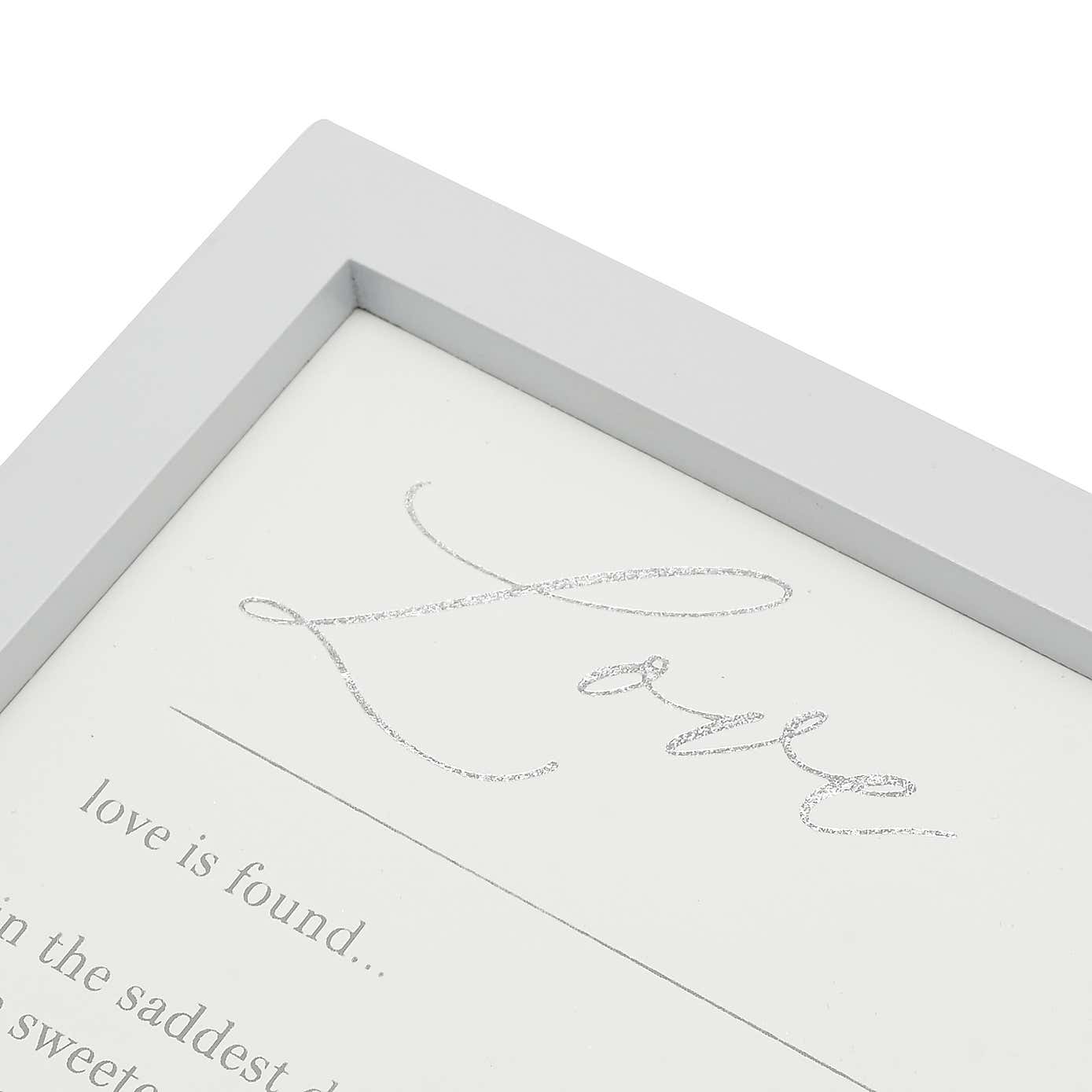 Amore 'Love Is' Verse Plaque