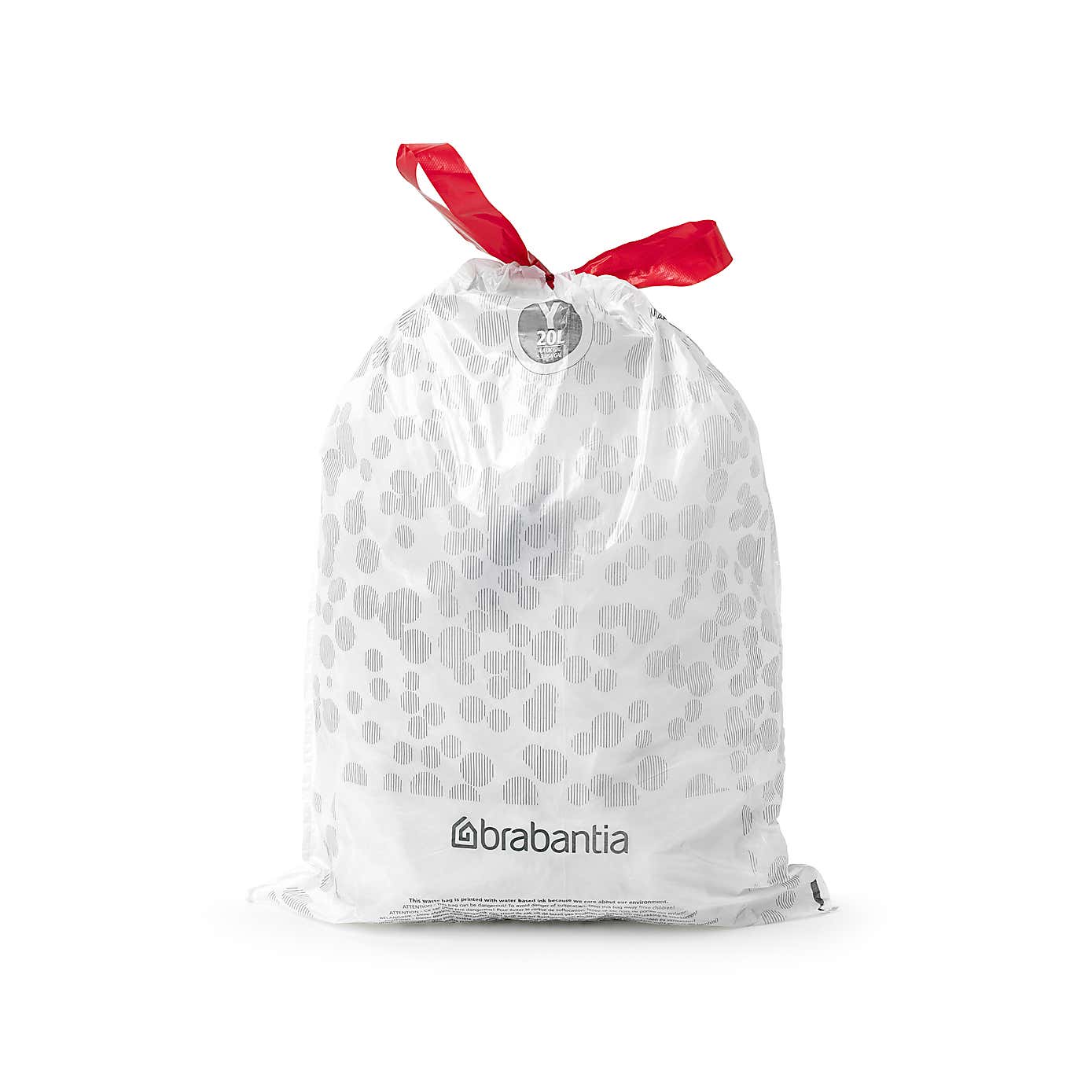 Brabantia Perfectfit Pack of 20 Size Y 20 Litre Dispenser Bin Bags