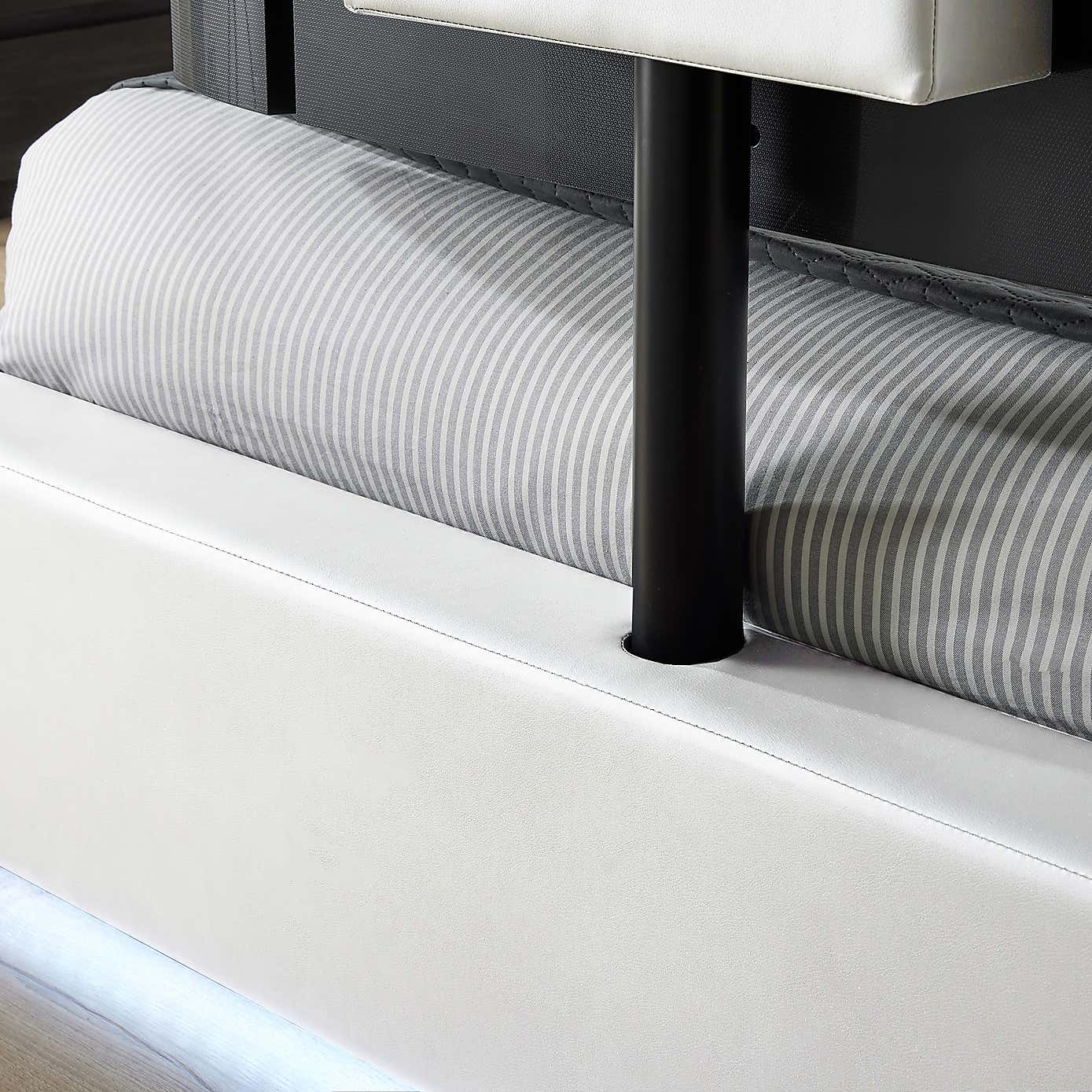 X Rocker Living Ava TV Bed with LED Lights and TV Mount